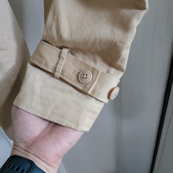 Frame Linen Blend Tan Belted Jacket, Sz XS - Picture 5 of 13